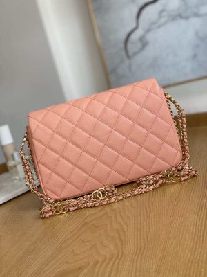 chanel as3777 flap bag grained calfskin gold tone metal pink 002 luxibags.ru .jpg