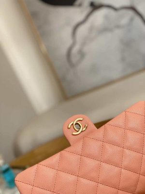 chanel as3777 flap bag grained calfskin gold tone metal pink 003 luxibags.ru .jpg