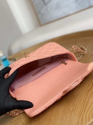 chanel as3777 flap bag grained calfskin gold tone metal pink 008 luxibags.ru .jpg