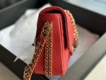 chanel as3777 flap bag grained calfskin gold tone metal red 006 luxibags.ru .jpg