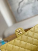 chanel as3777 flap bag grained calfskin gold tone metal yellow 003 luxibags.ru .jpg