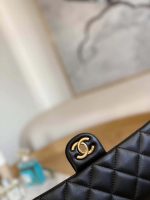 chanel as3777 flap bag lambskin gold tone metal black 006 luxibags.ru .jpg