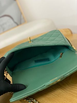 chanel as3777 flap bag lambskin gold tone metal green 008 luxibags.ru .jpg