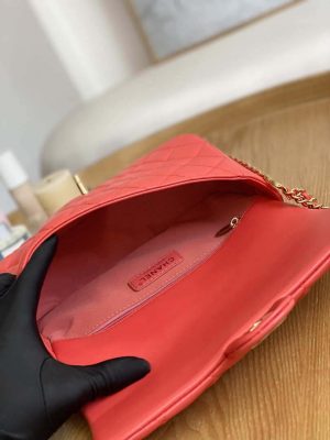chanel as3777 flap bag lambskin gold tone metal red 009 luxibags.ru .jpg