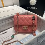 chanel as3782 mini flap bag 23p enamel gold tone metal pink 16cm 001 luxibags.ru .jpg