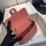 chanel as3782 mini flap bag 23p enamel gold tone metal pink 16cm 007 luxibags.ru .jpg