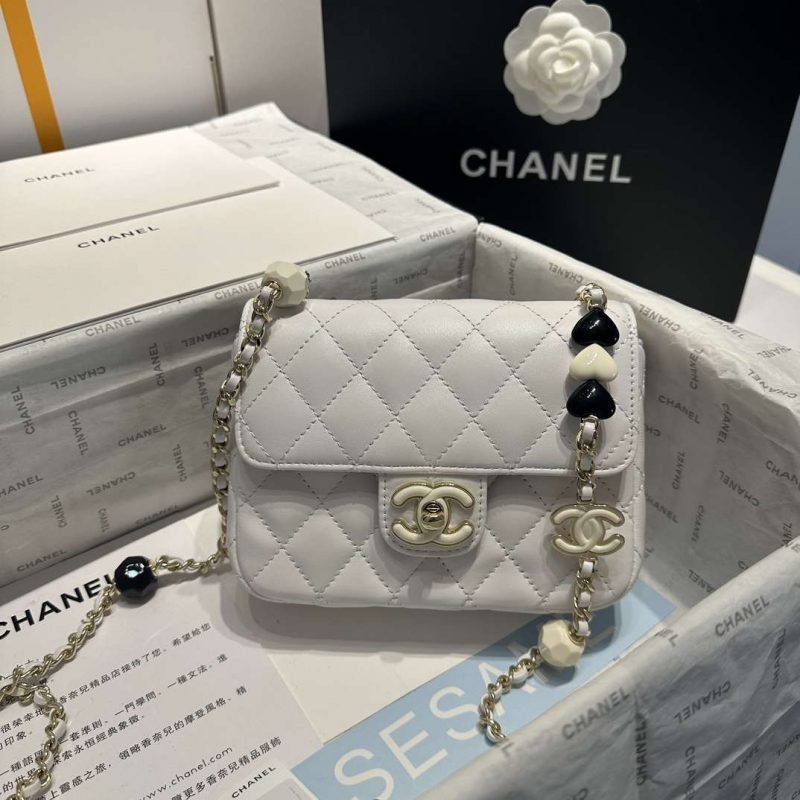 chanel as3782 mini flap bag 23p enamel gold tone metal white 16cm 001 luxibags.ru .jpg