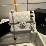 chanel as3782 mini flap bag 23p enamel gold tone metal white 16cm 002 luxibags.ru .jpg
