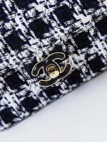 chanel as3782 mini flap bag 23p tweed gold tone metal 16cm black white 02 luxibags.ru .jpg