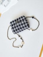 chanel as3782 mini flap bag 23p tweed gold tone metal 16cm black white 07 luxibags.ru .jpg