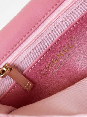 chanel as3782 mini flap bag 23p tweed gold tone metal 16cm pink 08 luxibags.ru .jpg