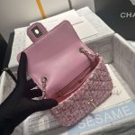 chanel as3782 mini flap bag 23p woolen enamel gold tone metal pink 16cm 008 luxibags.ru .jpg