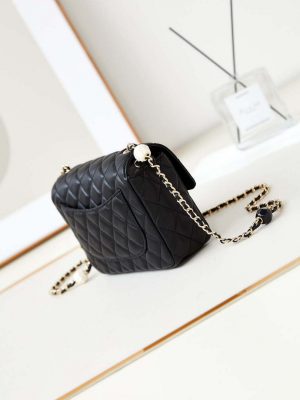chanel as3783 small flap bag 23p lambskin gold tone metal 18 5 cm black 03 luxibags.ru .jpg