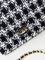 chanel as3783 small flap bag 23p tweed gold tone metal 18 5 cm black white 02 luxibags.ru .jpg