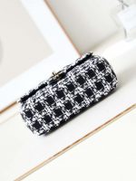 chanel as3783 small flap bag 23p tweed gold tone metal 18 5 cm black white 06 luxibags.ru .jpg
