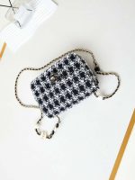 chanel as3783 small flap bag 23p tweed gold tone metal 18 5 cm black white 07 luxibags.ru .jpg