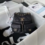 chanel as3787 small backpack grained shiny calfskin gold tone metal black 001 luxibags.ru .jpg