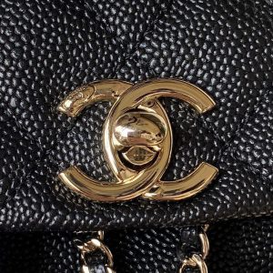 chanel as3787 small backpack grained shiny calfskin gold tone metal black 002 luxibags.ru .jpg