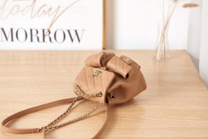 chanel as3787 small backpack grained shiny calfskin gold tone metal brown 006 luxibags.ru .jpg