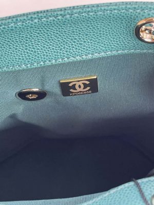 chanel as3787 small backpack grained shiny calfskin gold tone metal dark green 009 luxibags.ru .jpg