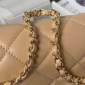 chanel as3791 flap bag lambskin apricot 004 luxibags.ru .jpg