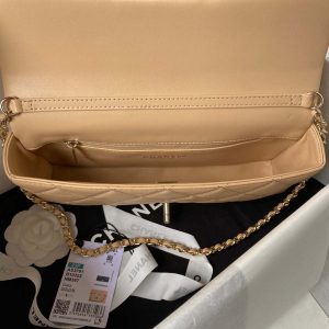 chanel as3791 flap bag lambskin apricot 006 luxibags.ru .jpg