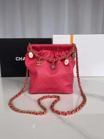 chanel as3793 small bucket bag lambskin resin gold tone metal red 001 luxibags.ru .jpg