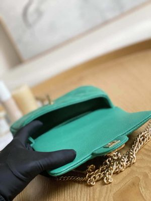 chanel as3828 mini flap chain bag green calfskin gold 009 luxibags.ru .jpg