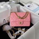 chanel as3829 mini flap chain bag pink calfskin gold 001 4b4f74e5 496c 46e2 b8b1 1381cc394eb0 luxibags.ru .jpg
