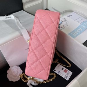 chanel as3829 mini flap chain bag pink calfskin gold 006 luxibags.ru .jpg