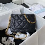 chanel as3830 small hobo handbag black calfskin gold 002 luxibags.ru .jpg
