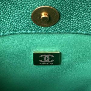 chanel as3830 small hobo handbag green calfskin gold 008 luxibags.ru .jpg