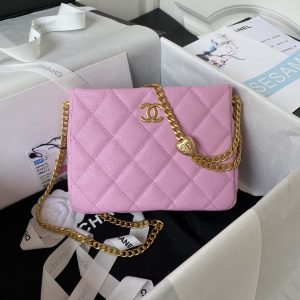 chanel as3830 small hobo handbag pink calfskin gold 001 luxibags.ru .jpg