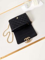 chanel as3855 flap bag with chain shiny lambskin gold tone metal black 006 luxibags.ru .jpg