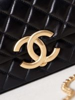 chanel as3855 flap bag with chain shiny lambskin gold tone metal black 007 luxibags.ru .jpg