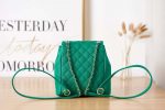 chanel as3860 backpack grained shiny calfskin gold tone metal green 004 luxibags.ru .jpg