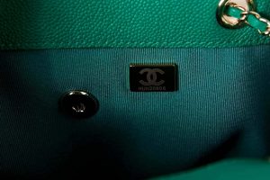 chanel as3860 backpack grained shiny calfskin gold tone metal green 009 luxibags.ru .jpg