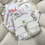 chanel as3860 backpack grained shiny calfskin gold tone metal white 004 luxibags.ru .jpg