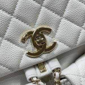 chanel as3860 backpack grained shiny calfskin gold tone metal white 005 luxibags.ru .jpg