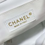 chanel as3860 backpack grained shiny calfskin gold tone metal white 008 luxibags.ru .jpg