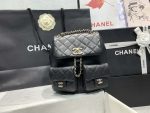 chanel as3860 backpack shiny lambskin gold black 002 luxibags.ru .jpg