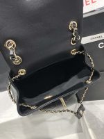 chanel as3860 backpack shiny lambskin gold black 008 luxibags.ru .jpg