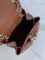 chanel as3860 backpack shiny lambskin gold brown 008 luxibags.ru .jpg