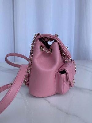 chanel as3860 backpack shiny lambskin gold pink 002 luxibags.ru .jpg