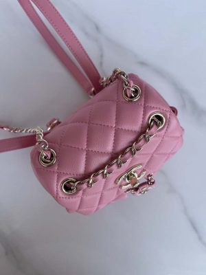 chanel as3860 backpack shiny lambskin gold pink 006 luxibags.ru .jpg