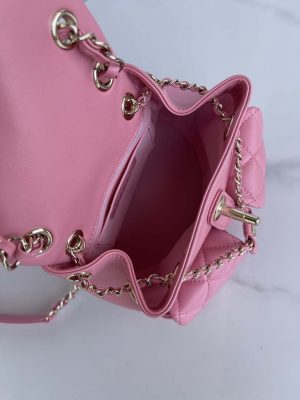 chanel as3860 backpack shiny lambskin gold pink 009 luxibags.ru .jpg