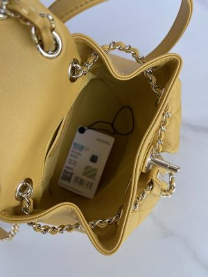 chanel as3860 backpack shiny lambskin gold yellow 009 luxibags.ru .jpg