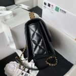 chanel as3886 mini flap bag with top handle shiny calfskin black gold 005 luxibags.ru .jpg