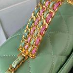 chanel as3886 mini flap bag with top handle shiny calfskin green gold 005 luxibags.ru .jpg