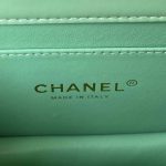 chanel as3886 mini flap bag with top handle shiny calfskin green gold 008 luxibags.ru .jpg